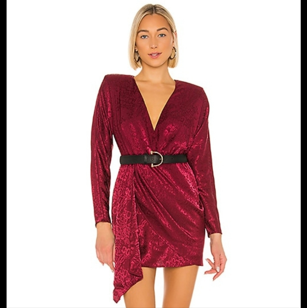 House of Harlow 1960 Asymmetrical Red Dress